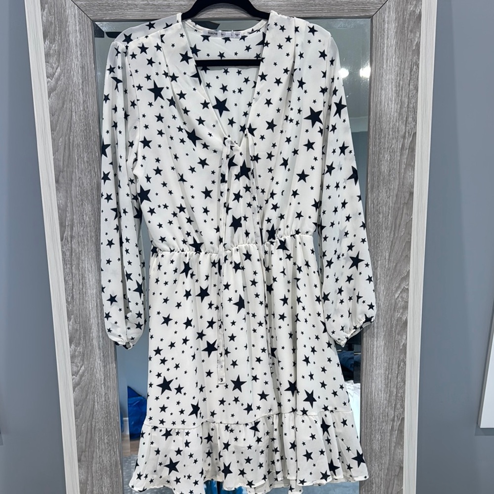 Starry Night Long Sleeve Dress